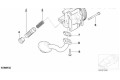 Масляный насос  M47 D20 (204D4),N47 D20 A,N47 D2 11417805813  BMW 3 E46 