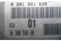 Řídící jednotka 9630059880, 0281001839   Peugeot 106 2001