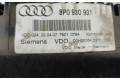 Přístrojová deska  Audi A3 S3 A3 Sportback 8P 2017 8P0920931  