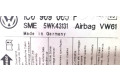 Блок подушек безопасности 1C0909605F   Volkswagen Transporter - Caravelle T5