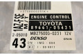 Řídící jednotka 8966105431, MB2750000231   Toyota Avensis T220 2001