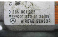 Блок подушек безопасности 0018203126, 0285001222   Mercedes-Benz A W168