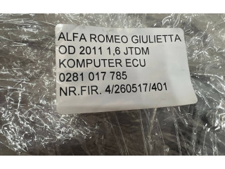 Řídící jednotka 0281017785, 51902994   Alfa Romeo Giulietta 2011