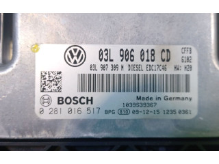 Блок управления двигателем Блок управления 3L906018CD, 0281016517   Volkswagen Tiguan