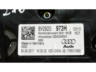 Панель приборов 8V0920973H   Audi A3 S3 8V       