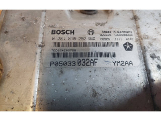 Блок управления двигателем ECU 0281010292, P05033032AF   Chrysler PT Cruiser