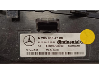 Блок управления климат-контролем A2059054706, A2C93753600   Mercedes-Benz C W205