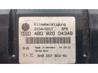 Блок управления климат-контролем 4B0820043AB, 5HB00760451   Audi A6 S6 C5 4B