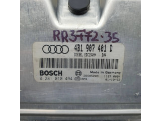 Блок управления двигателя 4B1907401D, 0281010494   Audi A6 S6 C5 4B