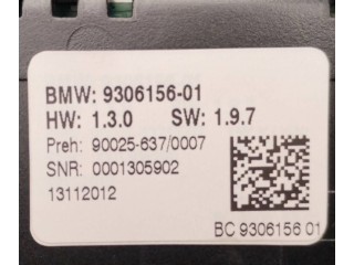 Блок управления климат-контролем 9306156, 900256370007   BMW 5 F10 F11