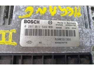 Блок управления двигателя 0281011549, 8200370779   Renault Megane II