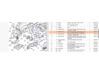 Подрулевой шлейф SRS 12801013, 32021813   Saab 9-3 Ver1