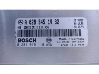 Řídící jednotka A0285451932, 28RTE534   Mercedes-Benz A W168 1997