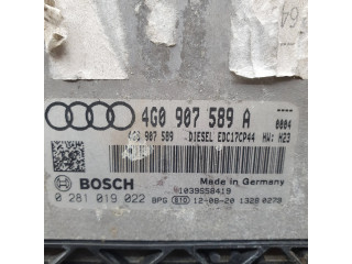 Блок управления двигателя 4G0907589A, 4G0907589   Audi A6 S6 C7 4G