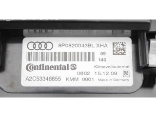 Блок управления климат-контролем 8P0820043BL, A2C53346855   Audi A3 S3 8P