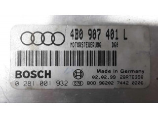 Блок управления двигателя 4B0907401L, D60   Audi A6 S6 C5 4B