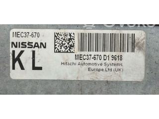 Řídící jednotka MEC37-670, MEC37-670   Nissan Note (E11) 2009