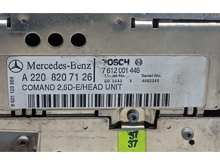 Турбина Радио/ проигрыватель CD/DVD / навигация Mercedes-Benz S W220  A2208207126         