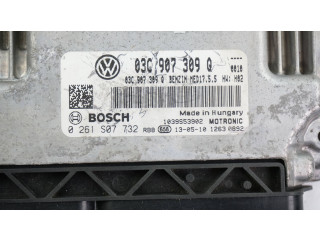 Блок управления двигателя 03C907309Q, 0261S07732   Volkswagen Touran II