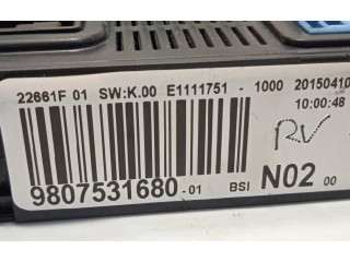 Vstřikovací lišta 9807531680, 1612139080   Peugeot 2008 I    9H06 