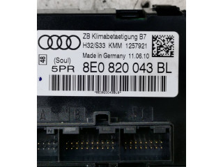 Блок управления климат-контролем 8E0820043BL, 1257921   Seat Exeo (3R)