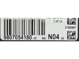 Pojistková skříňka Řídící jednotka BSM 9807054180, 1610807880   Peugeot 308 2016