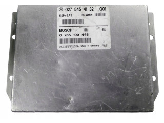 Řídící jednotka 0275454132, 0265109445   Mercedes-Benz A W168 2001