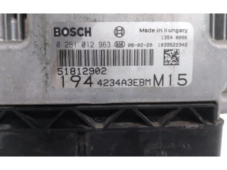 Řídící jednotka 51812902, 0281012963   Fiat Croma 2008