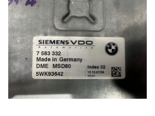 Комплект блоков управления 7583332, MSD80   BMW 3 E92 E93