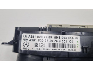 Блок управления климат-контролем A2518207989, 2518207989   Mercedes-Benz ML W164