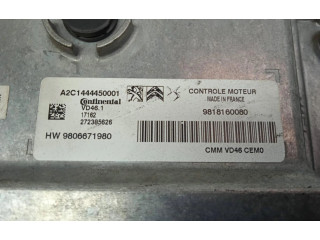 Řídící jednotka 9818160080, 9818160080   Peugeot 2008 I 2017