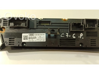 Блок управления климат-контролем 4G0820043AN   Audi A6 S6 C7 4G