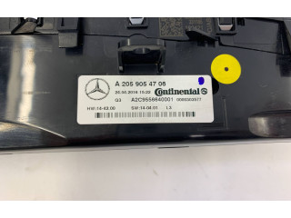 Блок управления климат-контролем A2059054706, 0000303577   Mercedes-Benz C W205
