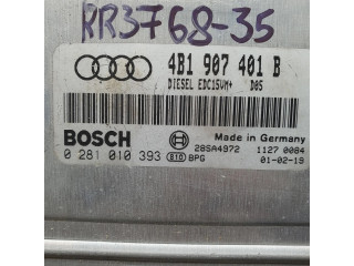 Блок управления двигателя 4B1907401B, 0281010393   Audi A6 S6 C5 4B