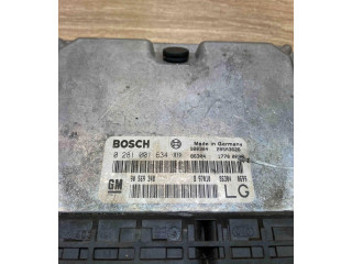 Блок управления двигателем Блок управления 90569348, 0281001634   Opel Vectra B