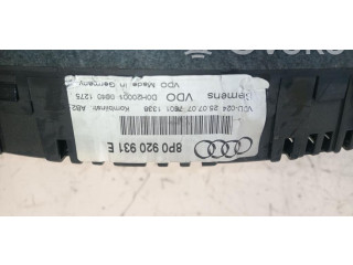 Přístrojová deska  Audi A3 S3 A3 Sportback 8P 2007 8P0920931E, 8P0920931E  