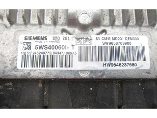 Řídící jednotka 9658763980, 5WS40060I   Peugeot 607 2001