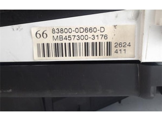 Přístrojová deska  Toyota Yaris 2007 838000D660D, MB4573003176  