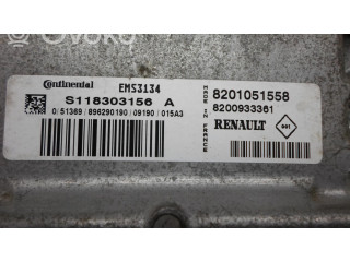 Блок управления двигателя 8201051558, S118303156A   Renault Logan I