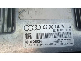 Блок управления двигателя 03G906016MH, 0281014261   Audi A6 S6 C6 4F