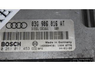 Блок управления двигателя 03G906016AT, 0281011453   Audi A3 S3 8P