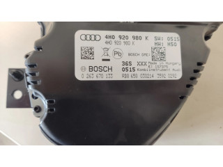 Панель приборов 4H0920980K, 0263670133   Audi A8 S8 D4 4H       