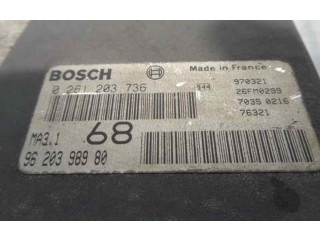 Řídící jednotka 9620398980, 0261203736   Peugeot 106 1997