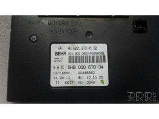 Блок управления климат-контролем A2218704192   Mercedes-Benz S W221