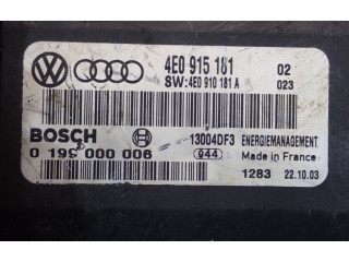 Блок управления 4E0915181, 4E0915181   Audi A8 S8 D3 4E