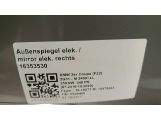 Zpětné zrcátko pravé BMW 2 F22 F23 2020  7268610  