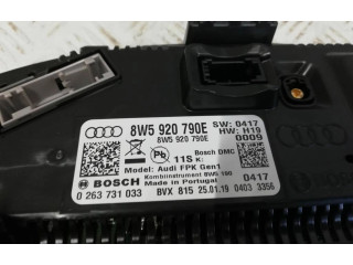 Přístrojová deska  Audi A5 2019 8W5920790E, 0263731033  