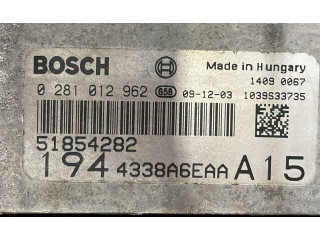 Řídící jednotka 0281012962, 0281012962   Fiat Croma 2009