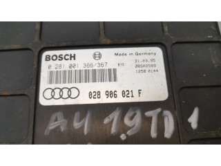 Блок управления двигателя 028906021F, 0281001366   Audi A4 S4 B5 8D