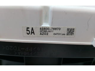 Přístrojová deska  Lexus CT 200H 2013 8380076670  